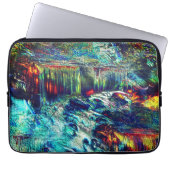 Textilien, die wie Schimmel aus naturbelassenem Fo Laptopschutzhülle (Vorderseite)