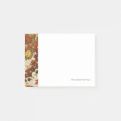 Textilien mit sich wiederholenden Blumenmustern Post-it Klebezettel (Vorderseite)