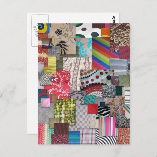 Textilien Postkarte (Vorne/Hinten)