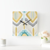 Textilinduktion II Quadratische Wanduhr (Zuhause)