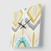 Textilinduktion II Quadratische Wanduhr (Winkel)