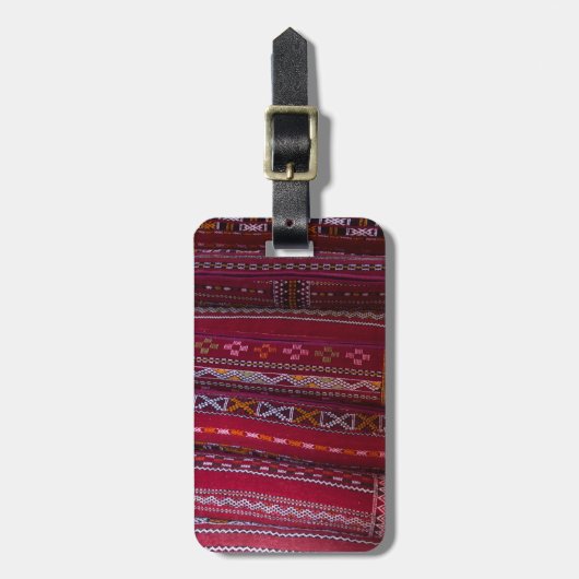 Textilkissenmuster Gepäckanhänger (Vorderseite vertikal)