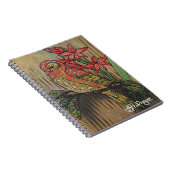 Textilkunst-Vogel-Notizbuch Notizblock (Rechte Seite)