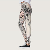 Textilleopard: Blumenkettenmuster. Leggings (Links)