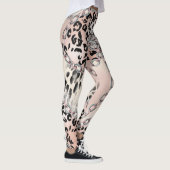 Textilleopard: Blumenkettenmuster. Leggings (Rechts)