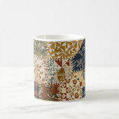 Textilmosaik im Vintage-Stil. Kaffeetasse (Mittel)