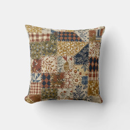 Textilmosaik im Vintage-Stil. Kissen