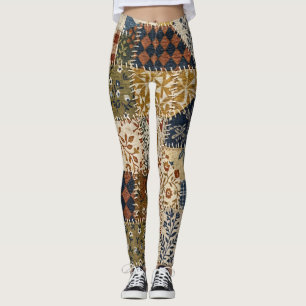 Textilmosaik im Vintage-Stil. Leggings