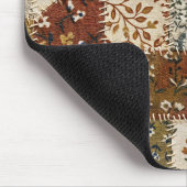 Textilmosaik im Vintage-Stil. Mousepad (Ecke)