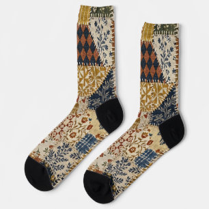 Textilmosaik im Vintage-Stil. Socken