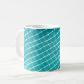 Textilverschluss im Hintergrund. Kaffeetasse (Vorderseite Links)