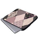 Textilwäsche: Patchwork-Vintage-Muster Laptopschutzhülle (Vorne Knopf)