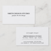 Textinformation Visitenkarte (Vorne/Hinten)