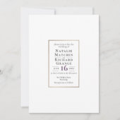 TEXTINVITÄTSVORLAGE 1 KLASSIC ELEGANT EINLADUNG (Vorderseite)