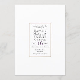 TEXTINVITÄTSVORLAGE 1 KLASSIC ELEGANT EINLADUNG