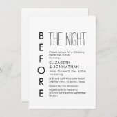 Textkalligraphie Die Nacht vor der Einladung (Vorne/Hinten)