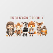 Textklammern des Textfensters "Fall Friends" für N Fensteraufkleber (Blatt)