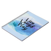 TextLive-Lachwiedergabe ändern Inspirier Zitat mot Notizblock (Linke Seite)