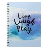 TextLive-Lachwiedergabe ändern Inspirier Zitat mot Notizblock (Vorderseite)