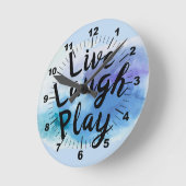 TextLive-Lachwiedergabe ändern Inspirier Zitat mot Runde Wanduhr (Winkel)