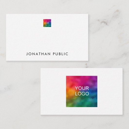 TextLogo hier Einfache Vorlage Personalisiert hinz (Vorne/Hinten)