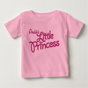 Textmädchen-Rosaspitze der kleinen Prinzessin des Baby T-shirt
