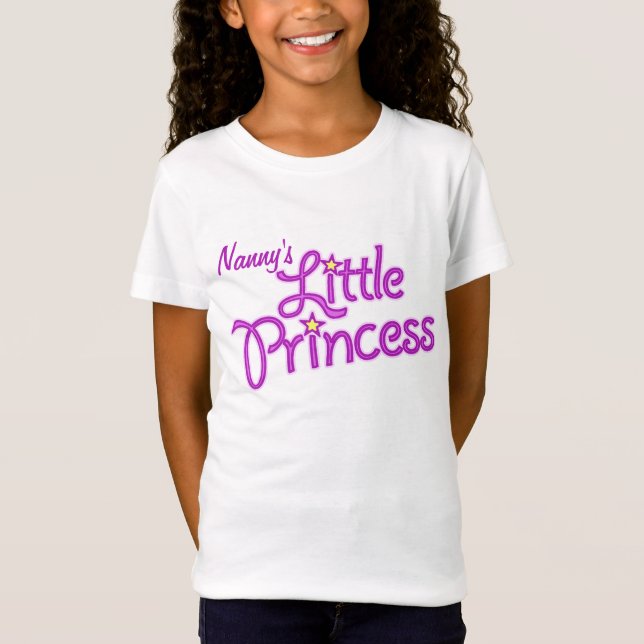 Textmädchen-Rosaspitze der kleinen Prinzessin des T-Shirt (Vorderseite)