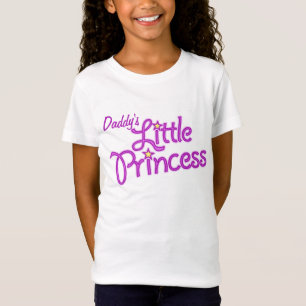Textmädchen-Rosaspitze der kleinen Prinzessin des T-Shirt