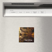 Textmagnet für Neptun, Grotto, Sardinien, Italien Magnet (In Situ (Geschirrspüler))