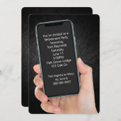 Textmeldung zum Zurücksetzen des Party Einladung (Vorne/Hinten)