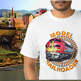 Textmodell Bahnfahrer roter gelber Diesel ändern T-Shirt