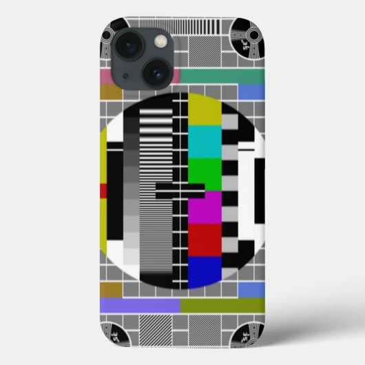 Textmuster für Retro-TV Case-Mate iPhone Hülle (Rückseite)