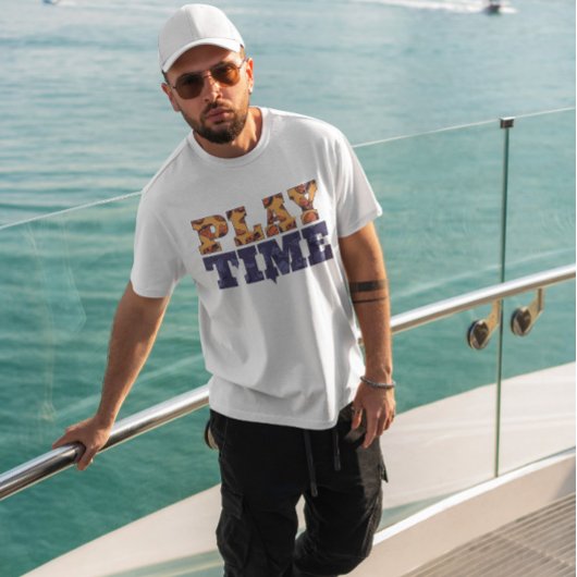 Textmuster zur Wiedergabe der Uhrzeit T-Shirt