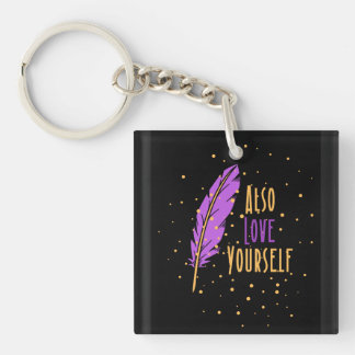 Textnachricht als Liebe jeden mit sich selbst auch Schlüsselanhänger