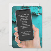 Textnachricht der Geburtstagspartei Einladung (Vorderseite)