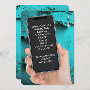 Textnachricht der Geburtstagspartei Einladung