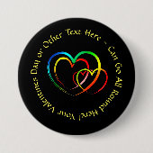 Textnachricht hinzufügen - Warnungen auf schwarz Button (Vorderseite)