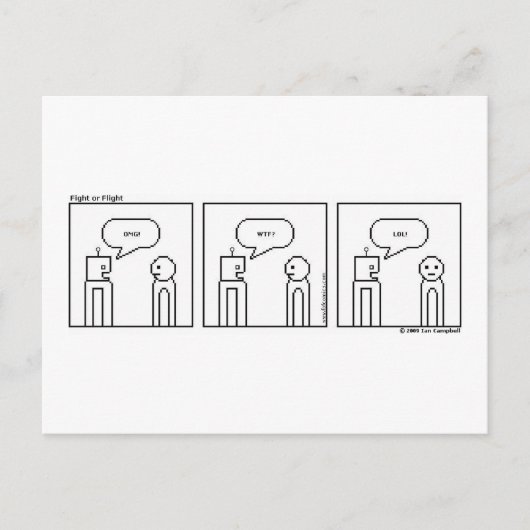 Textnachricht Postkarte (Vorderseite)