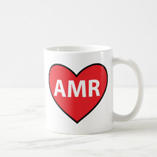 Textnachricht-Spanisch Amor Amr-Herz Kaffeetasse