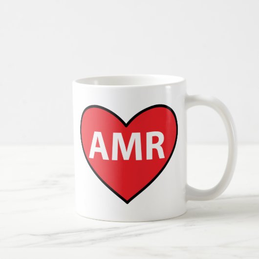 Textnachricht-Spanisch Amor Amr-Herz Kaffeetasse (Rechts)