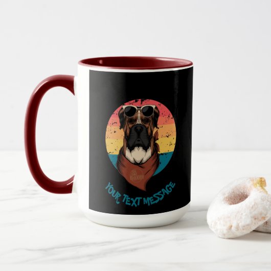Textnachrichten-Tasse absichern Tasse (Mit Donut)