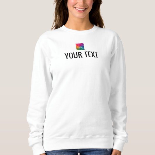 Textname des benutzerdefinierten Vorlagenbilds Hie Sweatshirt (Vorderseite)