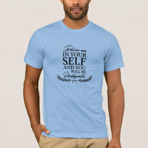 Textografie Kalligrafie Motivationszitate 11. T-Shirt