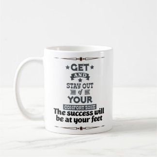 Textographische Kalligrafie motivierend Zitate 34. Kaffeetasse