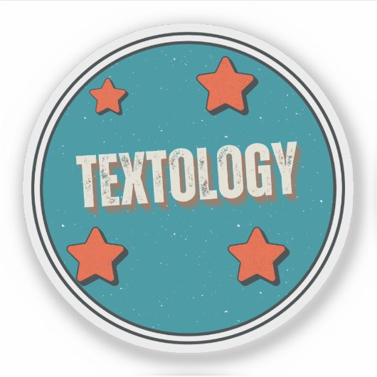 Textologie Aufkleber (Vorderseite)