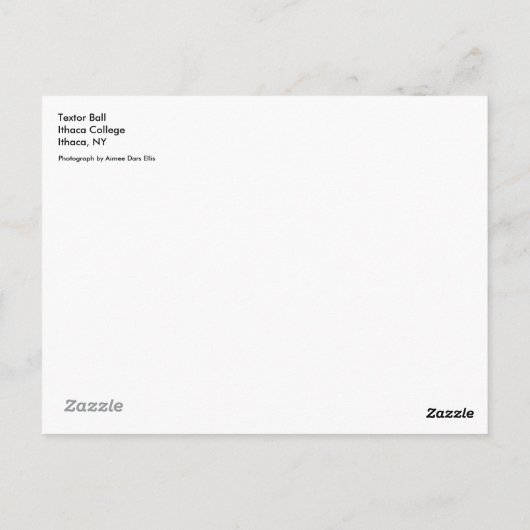 Textor Ball Postkarte (Rückseite)