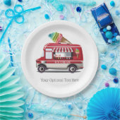 Textpapier-Teller des Eiscreme-LKWs Pappteller (Party)