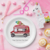Textpapier-Teller des Eiscreme-LKWs Pappteller (Party)