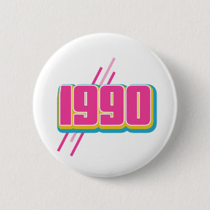 Textplakat aus dem Jahr 1990 Button
