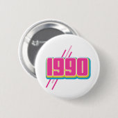 Textplakat aus dem Jahr 1990 Button (Vorne & Hinten)
